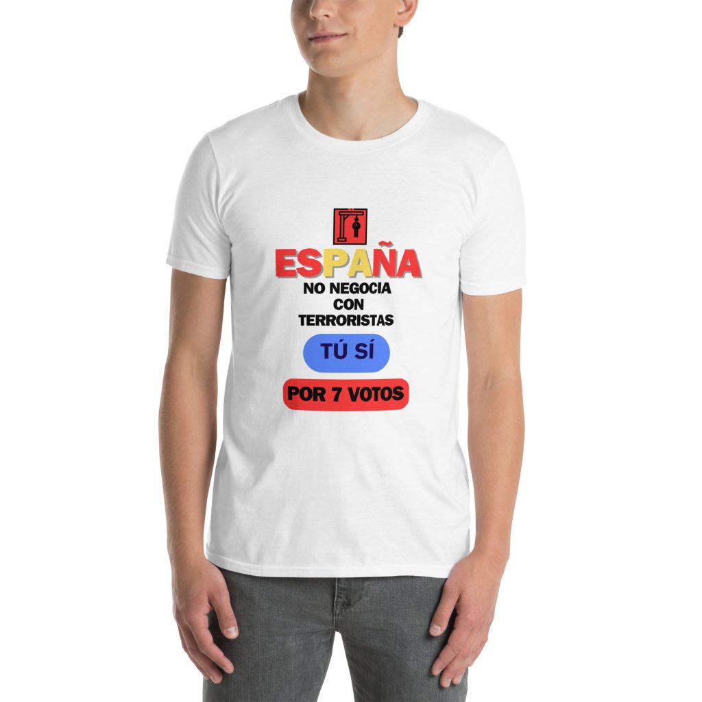 Camiseta España contra terrorismo – "España no negocia con terroristas"