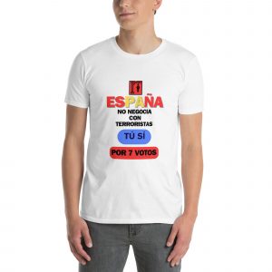 Camiseta España contra terrorismo – "España no negocia con terroristas"