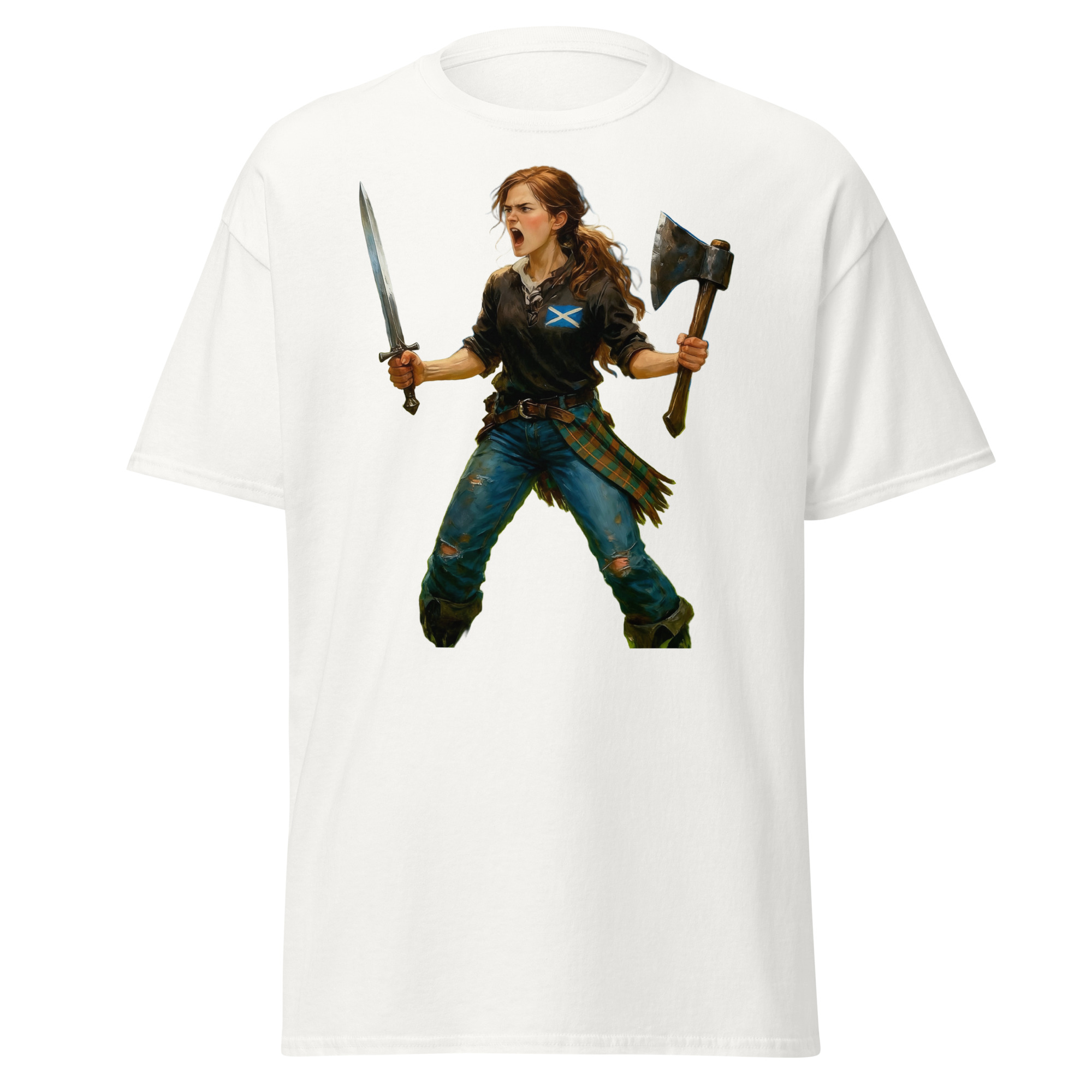 Camiseta unisex GUERRERA VIKINGA ESCOCESA
